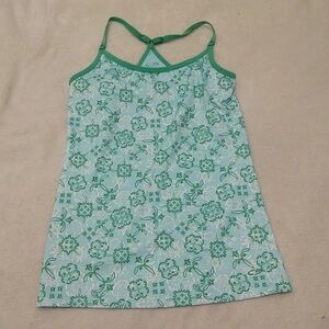 Champion Green and White Tank Bikini Top